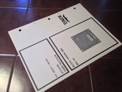 King KFS-590B Comm Control Install Manual.