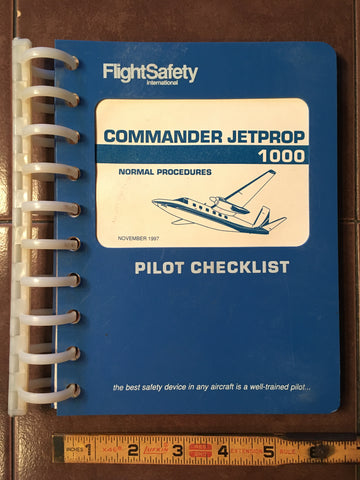 Normal Procedures Pilot Checklist for Commander Jetprop 1000.