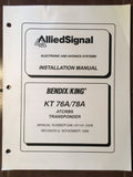 King KT-76A & KT-78A Transponder Install Manual.