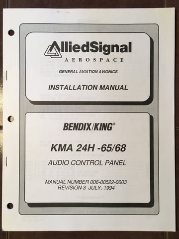 King KMA 24H-65/68 Audio Install Manual.