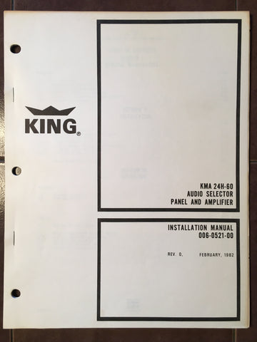 King KMA 24H-60 Audio Install Manual.