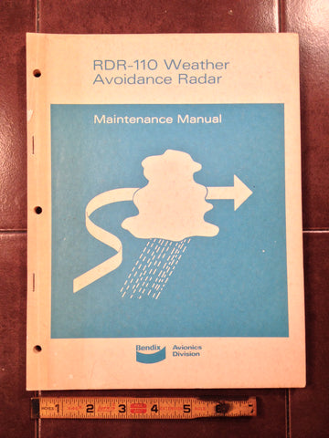 Bendix RDR-110 Radar Service Manual.