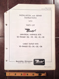 Bendix Universal Magneto Harness Kits Install Service Tech Data Booklet.