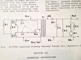 Bendix Ignition Primary Harness Tester Kit Service & Parts Booklet 11-9700 & 11-9575. Circa 1972.