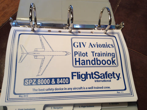 FlightSafety SPZ-8000 & SPZ-8400 in Gulfstream G-IV Avionics Training Handbook.