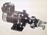 1945 Eclipse-Pioneer Motor Driven Hydraulic Gear Pumps 809-1-A, 809-3-A, 966-1-A, 996-2-A, 1024-1-A & 1269-1-A OHC & Parts Manual,