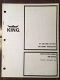 King KY-196, 196E, 197, and 197E Install Manual.