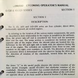 Lycoming O-320, IO-320, AIO-320 & LIO-320 Engine Operator's Manual.