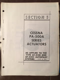 Cessna ARC PA-500A Servo Install, set-up, schematic & Parts Manual.