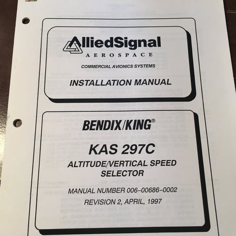 King KAS-297C Altitude Select Install Manual.