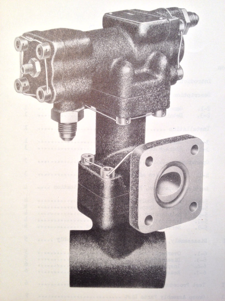 1952 Bendix Hydraulic Pressure Regulator 407484 407484-2 407484-3 407484-4 407484-5  Service & Parts Manual.