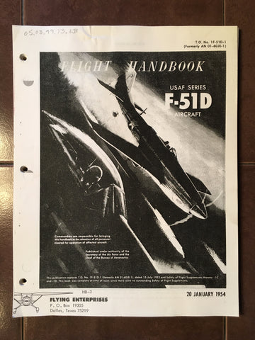 USAF F-51D Flight Handbook.