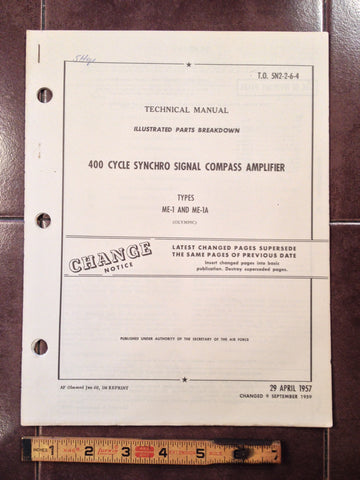 1957 Olympic ME-1 & ME-1A Compass Amplifier Parts Manual.