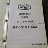 1970-1972 Cessna 210K, 210L, T210K & T210L Centurion Service Manual.