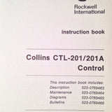 Collins CTL-201 & CTL-201A Controls Service Manual.
