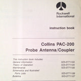 Collins PAC 200 Probe Antenna Coupler Service Manual.