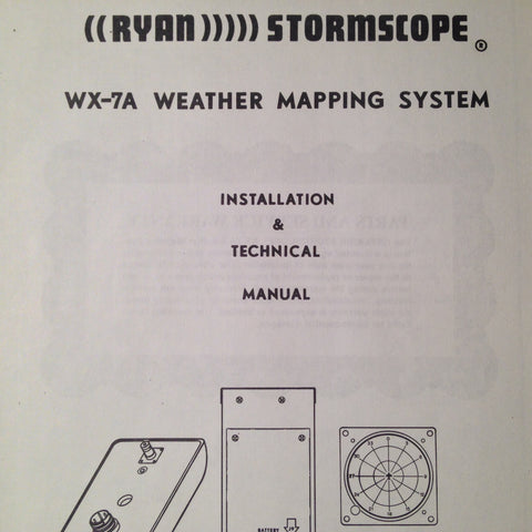 Stormscope WX-7A Installation & Technical Manual .