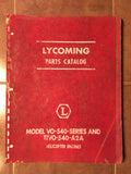 Lycoming VO-540 and TIVO 540-A2A Helicopter Engine Parts Manual.