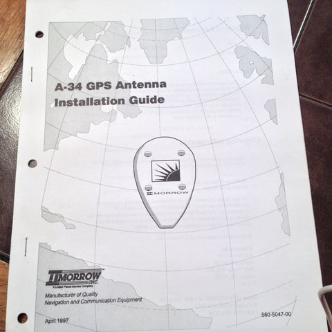 IIMorrow A-34 GPS Antenna Install Manual.