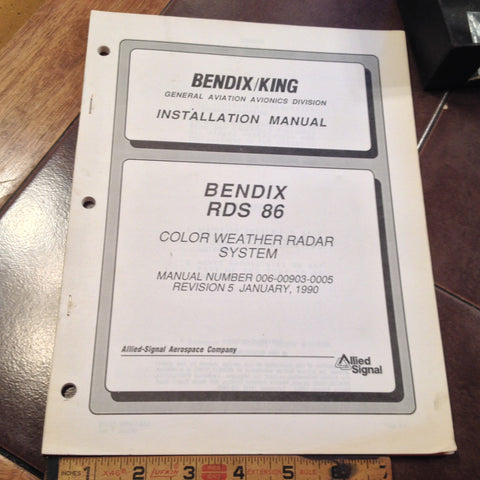 King RDS 86 Radar install manual, covers RS-861A, CN-863A, IN-862B, IN-862A.