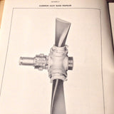 Curtiss-Wright Aluminum Alloy 3 Blade Electric Propeller Install & Service Manual. Circa 1943.
