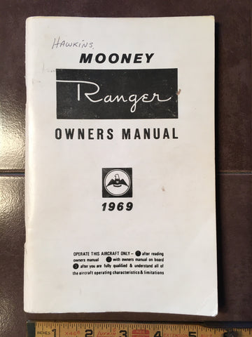 1969 Mooney Ranger M20C Owner Manual.