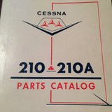 Cessna 210 and 210A Parts Manual.