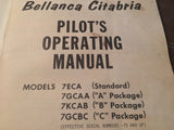 Bellanca Citabria Pilot's Operating Manual. for sn 75 & Up.
