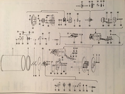 1960 GE Tachometer 8DJ67 Series Parts Manual.