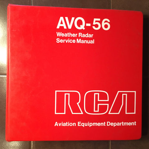 RCA AVQ-56 Radar Service Manual.