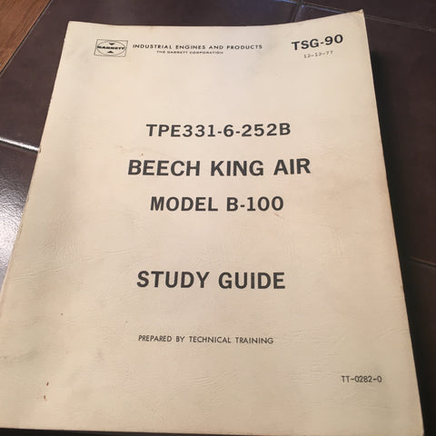 Garrett TPE331-6-252B Technical Training Study Guide Manual.