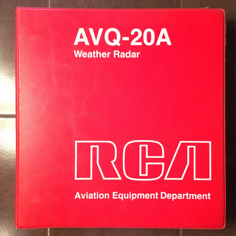 RCA AVQ-20A Radar Service & Parts Manual.
