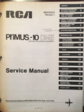 RCA Primus 10 Service & Parts Manual.