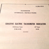 1955 Kollsman 2185-4-03 Tachometer Overhaul Manual.