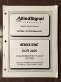 King Bendix RDR 2000 Color Weather Radar install & ops manual.