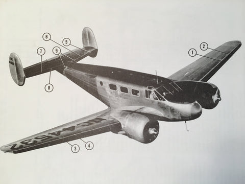 D18 Exploded View Original 1949-1955 Beechcraft D18S and D18C Parts Manual. – G's Plane Stuff