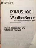 Sperry RCA Weather Scout Primus 100 Install Manual.