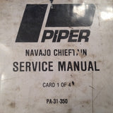 Piper Navajo Chieftain PA-31-350 Service Manual.