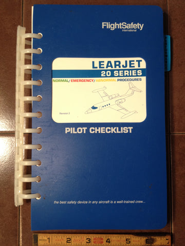 LearJet 24D, 24E, 24F, 25B, 25C, 25D, 25F Normal, Emergency, Abnormal Checklist.