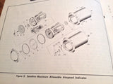 1955 Kollsman Sensitive Max Allowable Airspeed Indicators Parts Manual.