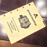 Prestolite (Early Production Type) Belt Driven Aircraft Alternator Service Data Tech Sheets.