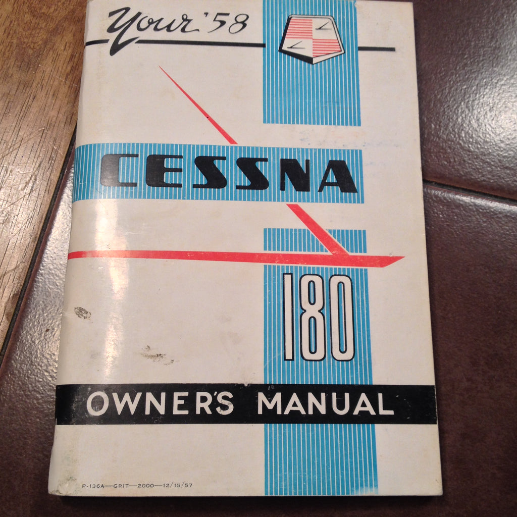 1958 Cessna 180 Owner's Manual.