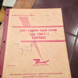 Bendix RDR-1 Type CON-1 Controls Service manual.