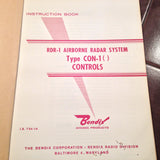 Bendix RDR-1 Type CON-1 Controls Service manual.