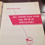 Bendix PPI-1B, PPI-1D Radar Indicators Service & Parts Manual.