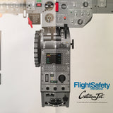 Cessna CitationJet Instrument Panel Poster for sn 0100 thru 0359, "AT" Configured.