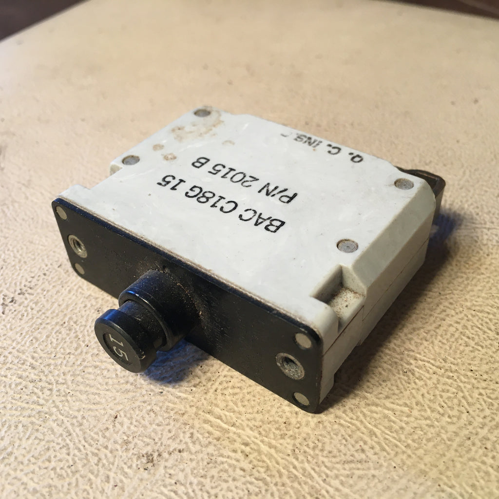 Wood 15 Amp Circuit Breaker BAC-C18G-15, 2015B