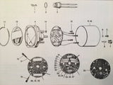 Bendix Electric Tachometers Maintenance & Parts Lists Manual.