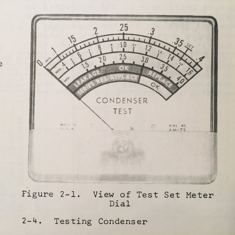 Point Set Condenser Testing Bendix Condenser Test Sets Service & Parts Manual for 11-1767-3 & 11-4 ...