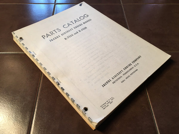 Jacobs R755A and R755B Parts Manual. β G's Plane Stuff
